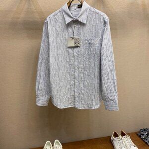 Loewe Men's Button Down Cotton Long-sleeved Shirt